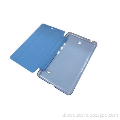 3-panel Cover for Samsung Tab 4 7", with Transparent Shell